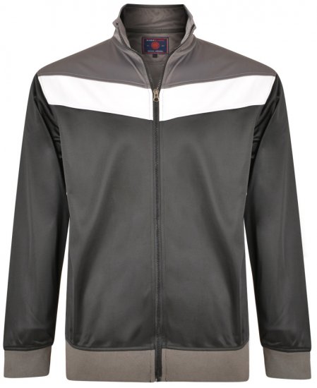 Kam Jeans 7014 Track Jacket Black - Puloveri & dukserice - Muške Puloveri & dukserice veliki brojevi