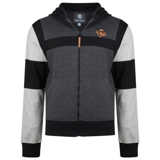 Kam Jeans 702 Cut and Sew Hoodie Charcoal - Puloveri & dukserice - Muške Puloveri & dukserice veliki brojevi