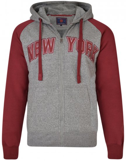 Kam Jeans 7026 New York Hoodie Cordovan - Puloveri & dukserice - Muške Puloveri & dukserice veliki brojevi