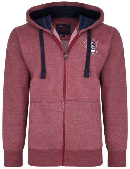 Kam Jeans 7029 Hoodie Cordovan - Puloveri & dukserice - Muške Puloveri & dukserice veliki brojevi