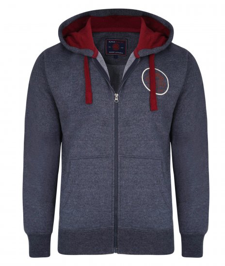Kam Jeans 7030 Hoody Indigo - Puloveri & dukserice - Muške Puloveri & dukserice veliki brojevi