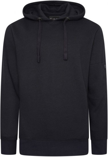 Kam Jeans 7067 Textured Over Head Hoody NAVY - Puloveri & dukserice - Muške Puloveri & dukserice veliki brojevi