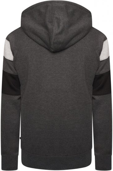 Kam Jeans 7068 Cut & Sew Over Head Hoody Charcoal - Puloveri & dukserice - Muške Puloveri & dukserice veliki brojevi