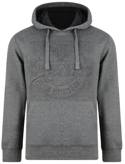 Kam Jeans 708 Embossed Hoodie Charcoal - Puloveri & dukserice - Muške Puloveri & dukserice veliki brojevi