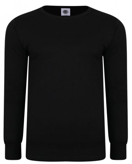 Kam Jeans 832 LS Thermal T-Shirt Black - Donje rublje & kupaće hlače - muške donje rublje veliki brojevi