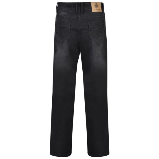 Kam Jeans Alonso Black Used - Traperice & hlače - Muške Traperice i Hlače Veliki Brojevi