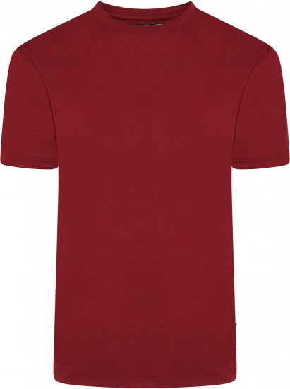 Kam Jeans AP001 XT Active Performance Marl Tee Burgundy - Majice Kratkih Rukava - Muške Majice Kratkih Rukava Veliki Brojevi 