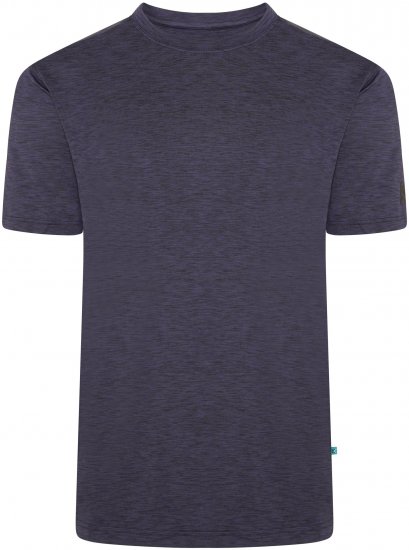 Kam Jeans AP001 XT Active Performance Marl Tee Indigo - Majice Kratkih Rukava - Muške Majice Kratkih Rukava Veliki Brojevi 