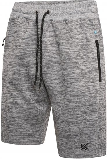 Kam Jeans AP005 Active Performance Marl Shorts Grey - Sportske hlače & kratke - Muške Trenirke Veliki Brojevi