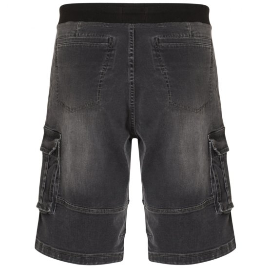 Kam Jeans Dito Denim Shorts Charcoal - Kratke hlače - Muške Kratke Hlače Veliki Brojevi 