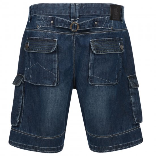 Kam Jeans Francis Dark Used - Kratke hlače - Muške Kratke Hlače Veliki Brojevi 