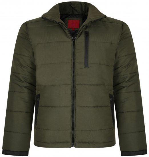 Kam Jeans KV114 Puffer Jacket Khaki - Jakne - Muške Jakne Veliki Brojevi