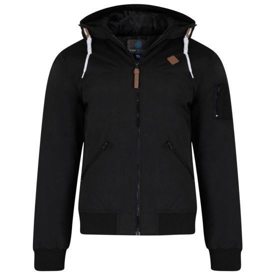 Kam Jeans KV76 Bomber Jacket Black - Jakne - Muške Jakne Veliki Brojevi