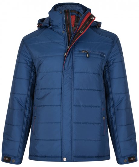 Kam Jeans KV98 Padded Jacket Blue - Jakne - Muške Jakne Veliki Brojevi