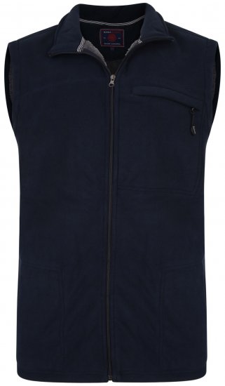 Kam Jeans KV99 Fleece Vest Navy - Sportska & za van odjeća - Muške Sportska Odjeća Veliki Brojevi