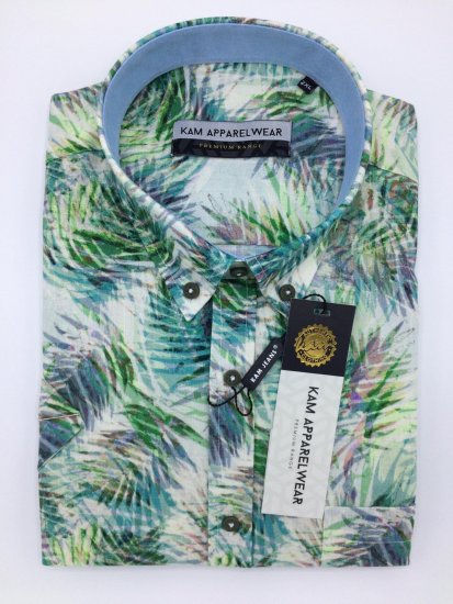 Kam Jeans P644 Premium Linen Shirt - Košulje - Muške Košulje Veliki Brojevi