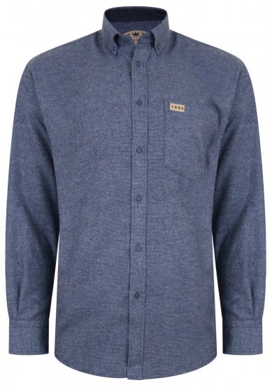 Kam Jeans P683 Two Tone Flannel Weave Shirt - Košulje - Muške Košulje Veliki Brojevi