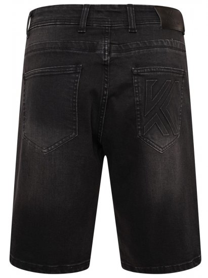 Kam Jeans Vigo2 Jeans Shorts Black Used - Kratke hlače - Muške Kratke Hlače Veliki Brojevi 
