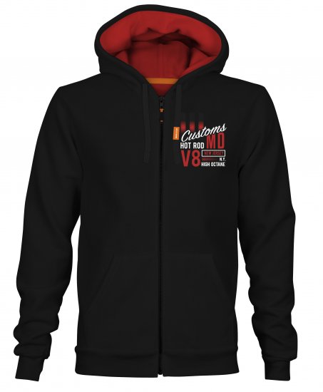 Motley Denim Kendal Hoodie Black - Puloveri & dukserice - Muške Puloveri & dukserice veliki brojevi