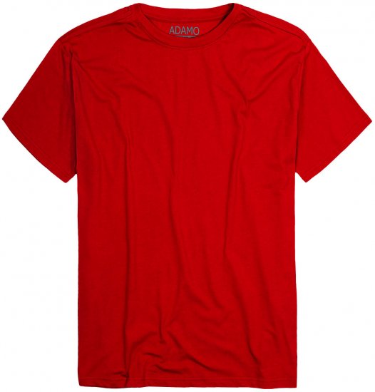 Adamo Kevin Regular fit T-shirt Red - Majice Kratkih Rukava - Muške Majice Kratkih Rukava Veliki Brojevi 