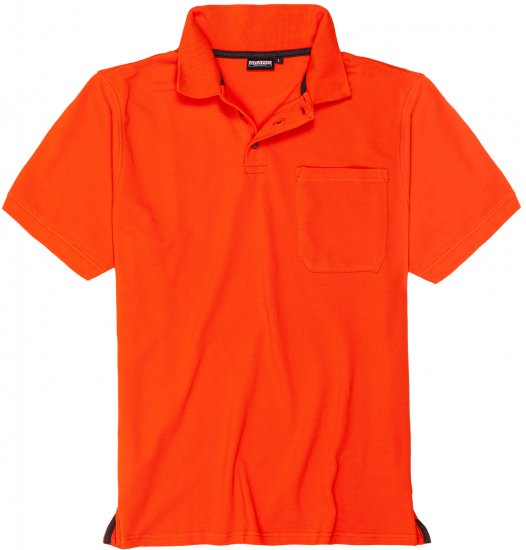 Adamo Klaas Regular fit Polo Shirt with Pocket Orange - Polo majice - Muške Polo Majice Veliki Brojevi