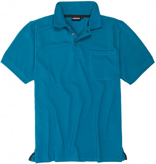 Adamo Klaas Regular fit Polo Shirt with Pocket Petrol - Polo majice - Muške Polo Majice Veliki Brojevi