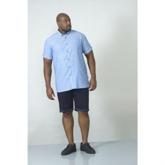 D555 Eric Linen Short Sleeve Shirt - Košulje - Muške Košulje Veliki Brojevi
