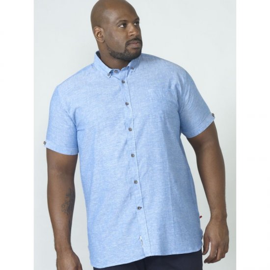 D555 Eric Linen Short Sleeve Shirt - Košulje - Muške Košulje Veliki Brojevi