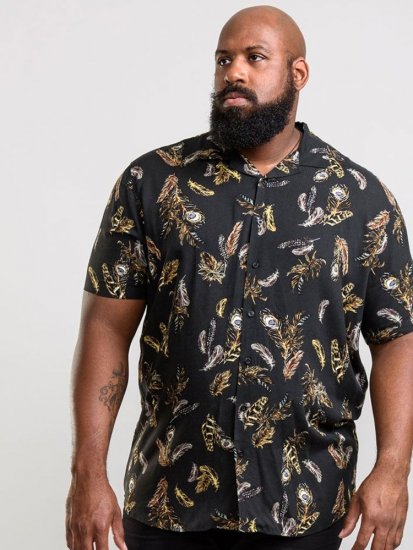 D555 Randal Shirt Black - Košulje - Muške Košulje Veliki Brojevi