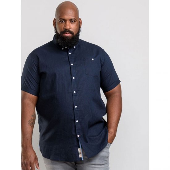 D555 Brixton Shirt Navy - Košulje - Muške Košulje Veliki Brojevi