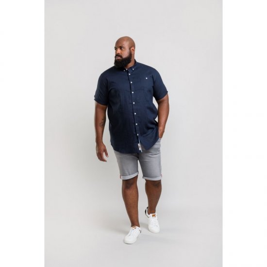 D555 Brixton Shirt Navy - Košulje - Muške Košulje Veliki Brojevi