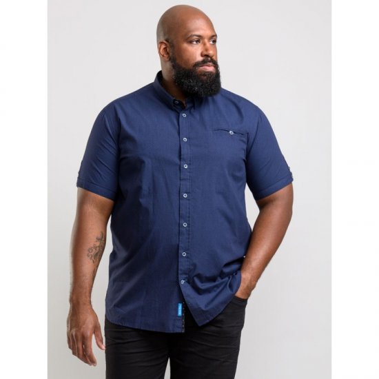 D555 Wesson Shirt Navy - Košulje - Muške Košulje Veliki Brojevi