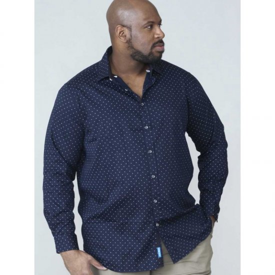 D555 Rashard Long Sleeve Printed Shirt - Košulje - Muške Košulje Veliki Brojevi