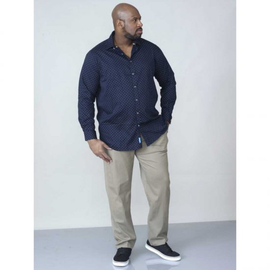 D555 Rashard Long Sleeve Printed Shirt - Košulje - Muške Košulje Veliki Brojevi