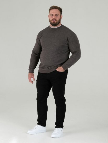 D555 Sweat Sweatshirt Grey - Puloveri & dukserice - Muške Puloveri & dukserice veliki brojevi