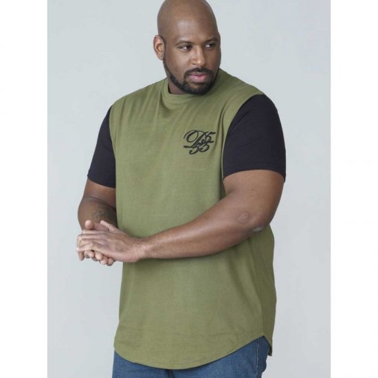 D555 Demarcus Couture T-shirt Khaki - Majice Kratkih Rukava - Muške Majice Kratkih Rukava Veliki Brojevi 