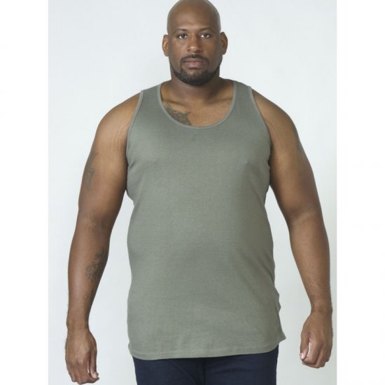 D555 Fabio Tanktop Khaki - Majice Kratkih Rukava - Muške Majice Kratkih Rukava Veliki Brojevi 