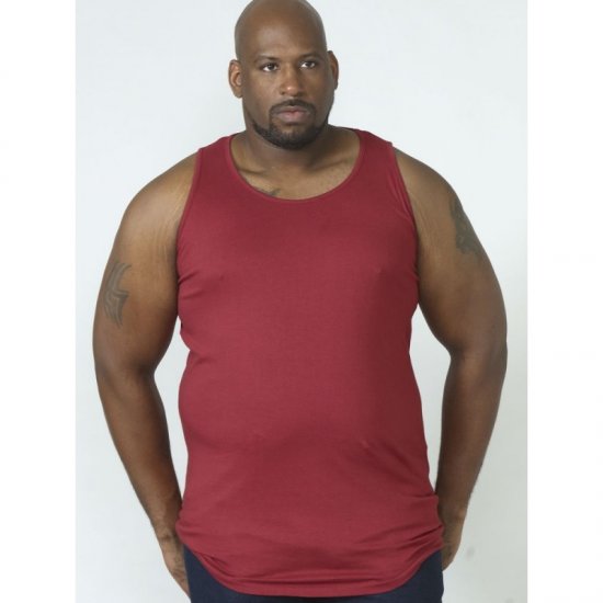 D555 Fabio Tanktop Red - Majice Kratkih Rukava - Muške Majice Kratkih Rukava Veliki Brojevi 