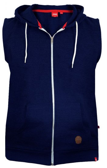D555 Blake Sleeveless Hoodie Navy - Puloveri & dukserice - Muške Puloveri & dukserice veliki brojevi
