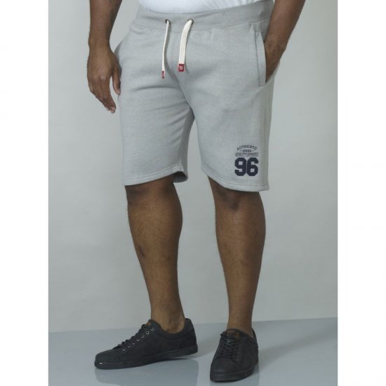 D555 Lindon Jersey Shorts Grey - Sportske hlače & kratke - Muške Trenirke Veliki Brojevi