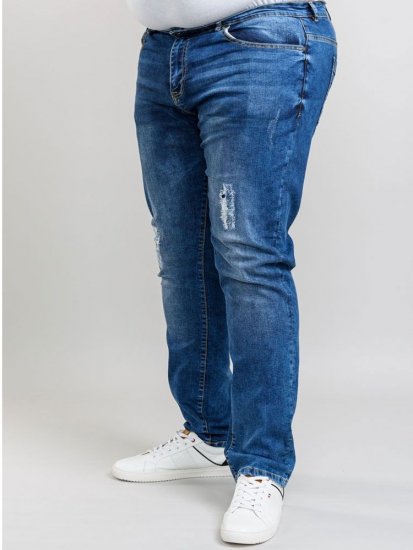 D555 Boxwell Ripped Jeans Stonewash - Traperice & hlače - Muške Traperice i Hlače Veliki Brojevi