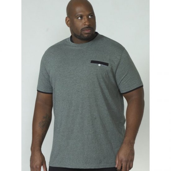 D555 Nelly T-shirt Khaki - Majice Kratkih Rukava - Muške Majice Kratkih Rukava Veliki Brojevi 