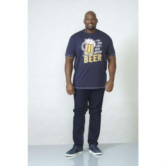 D555 Murray T-shirt Navy - Majice Kratkih Rukava - Muške Majice Kratkih Rukava Veliki Brojevi