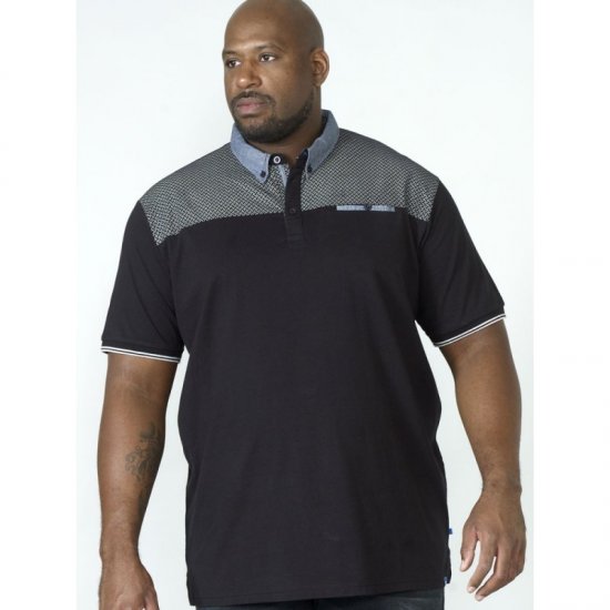 D555 Brent Polo Black - Polo majice - Muške Polo Majice Veliki Brojevi