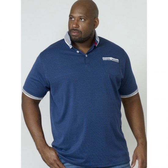D555 George Polo Navy - Polo majice - Muške Polo Majice Veliki Brojevi