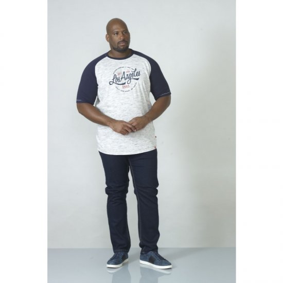 D555 Judson T-shirt Navy - Majice Kratkih Rukava - Muške Majice Kratkih Rukava Veliki Brojevi 