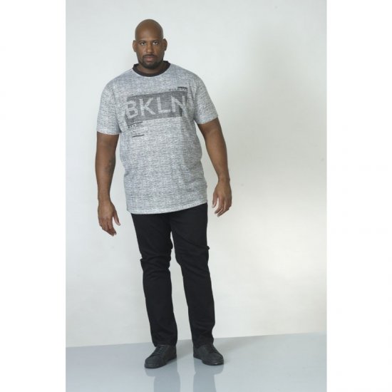D555 NewYork Brooklyn T-shirt Black - Majice Kratkih Rukava - Muške Majice Kratkih Rukava Veliki Brojevi 