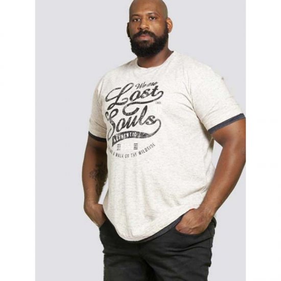 D555 Maiden T-shirt Off White - Majice Kratkih Rukava - Muške Majice Kratkih Rukava Veliki Brojevi 