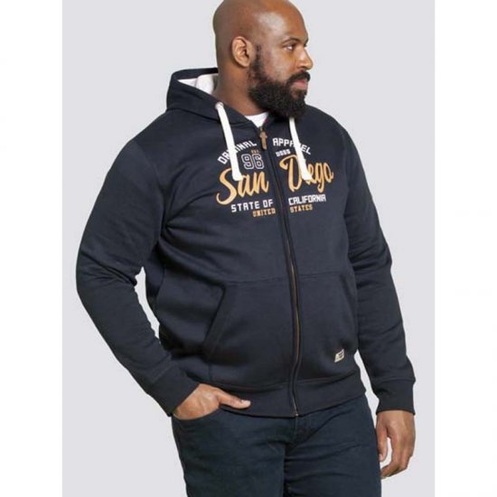 D555 Stockton Hoodie Navy - Puloveri & dukserice - Muške Puloveri & dukserice veliki brojevi