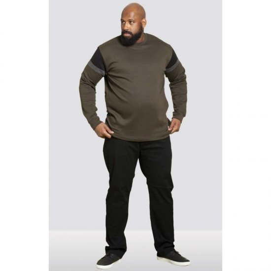 D555 Clermont Sweatshirt Khaki - Puloveri & dukserice - Muške Puloveri & dukserice veliki brojevi